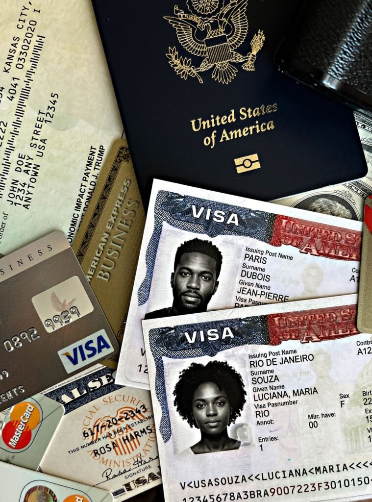 Passport and visa documents for international medical travel to India